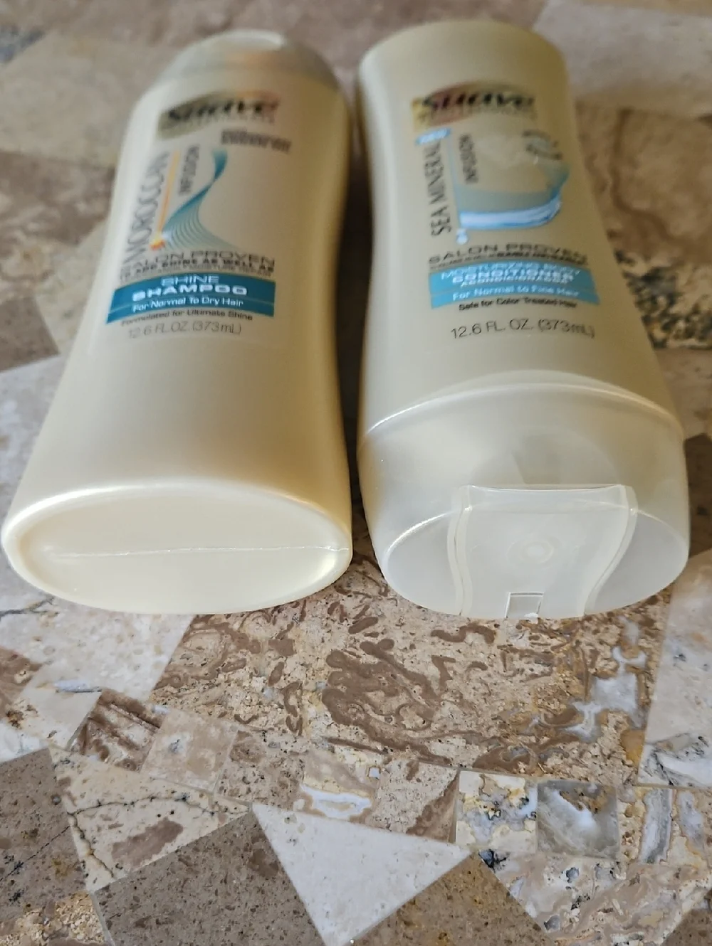 Suave Professionals Moroccan Sea Mineral Infusion Shine Shampoo Conditioner Lot